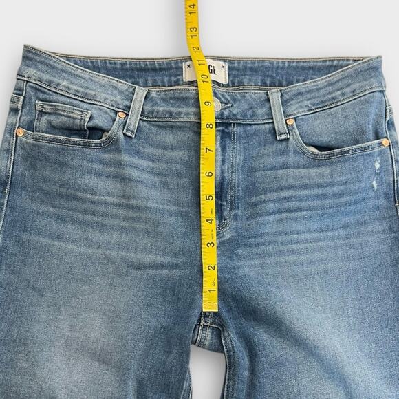 Paige Verdugo Ankle Jeans Jules Destructed Raw Hem Size 32 - Picture 8 of 8